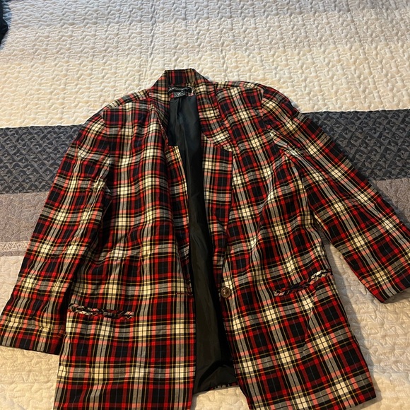 Counterparts Red and Black Plaid Blazer - Picture 2 of 7